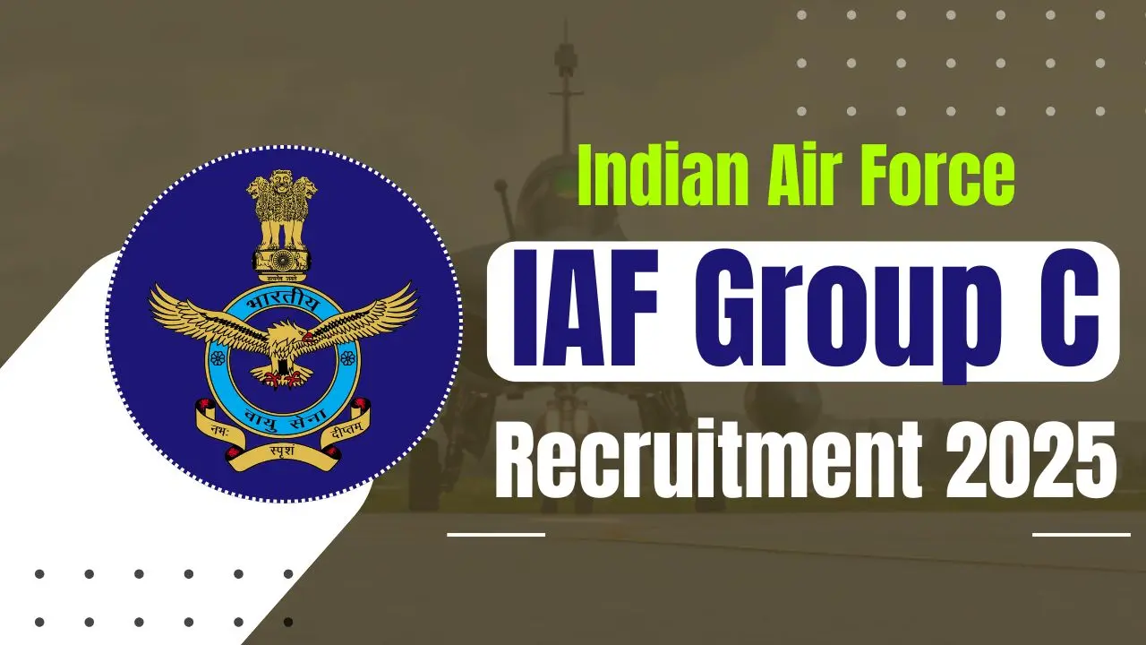 Indian Air Force IAF Group C Recruitment 2025 Notification Apply LDC, MTS, Typist Posts