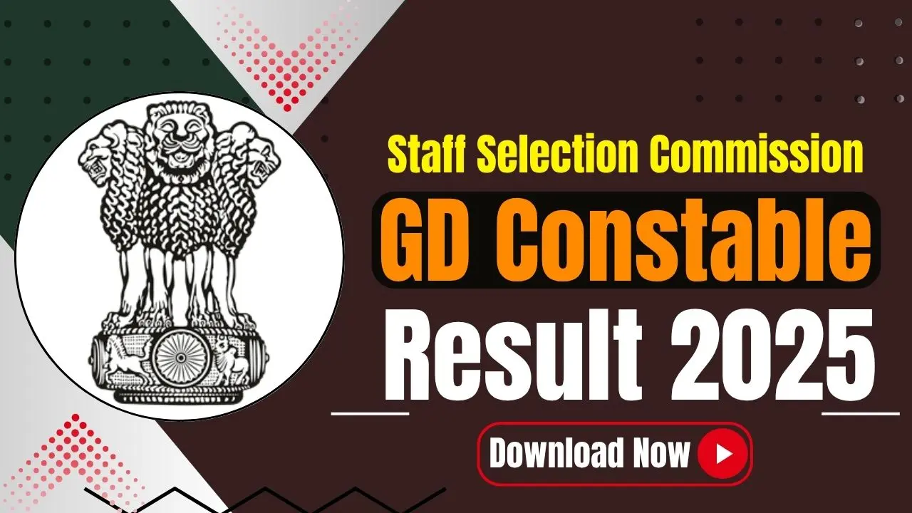 SSC GD Constable Result 2025 Out Download Scorecard, Cut-Off & Merit List Direct Link
