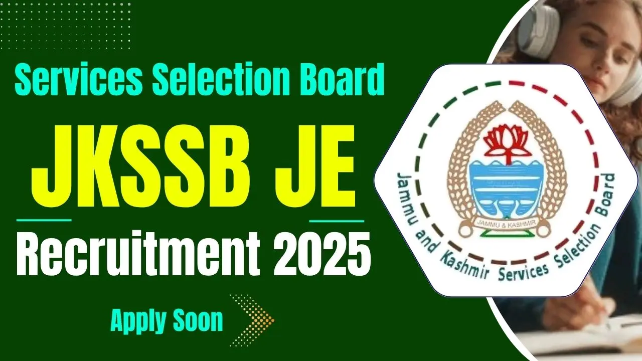 JKSSB JE Recruitment 2025 Notification Apply Online 508 Jr Engineer Civil Vacancies