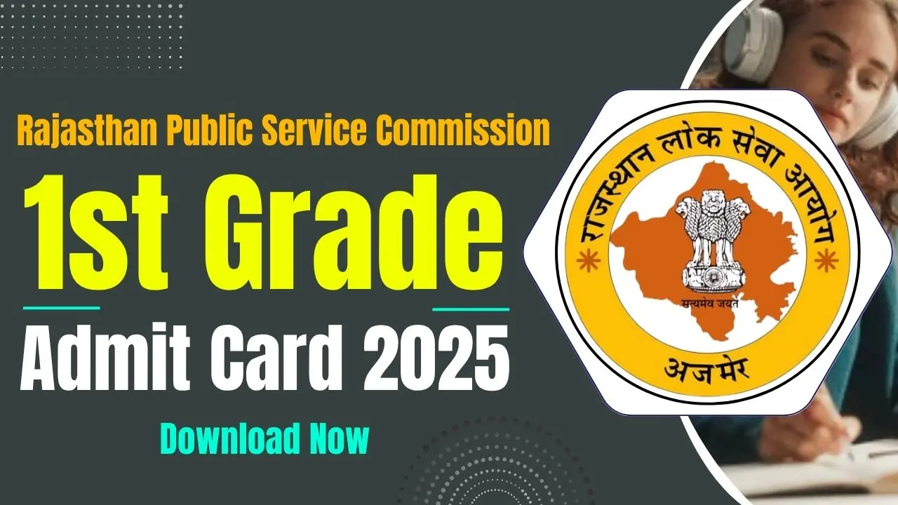RPSC 1st Grade Admit Card 2025 Out Download Senior Teacher City Intimation Slip Direct Link
